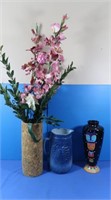 3 Floral Vases