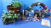 Home Decor-Floral Basket, Floral Wreath&more