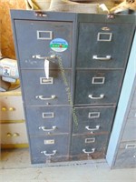 TWO  4-DRAWER FILE CABINETS