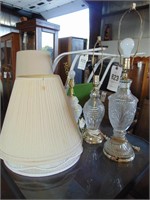 3 LAMPS AND SHADES
