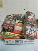 Large Qty of Steel Wool & Sand Paper