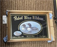 PABST BLUE RIBBON "COMMON LOON" MIRROR/ADVERT.