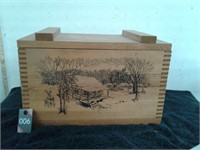 The Classic by Evans wooden ammo box