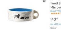 Ceramic Pet Food Bowl for All Age Cats
