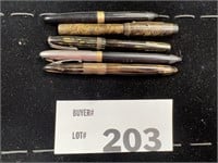 VINTAGE FOUNTAIN PENS QTY. 3 OF THEM HAVE 14K NIBS