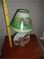 ROOSTER LAMP & PLATE / LR