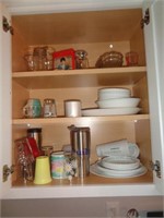 ALL IN THIS CABINET / INCLUDES SET OF CORELLE / K