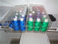 2 - BOXES OF LARGE THREAD SPOOLS / FRCL