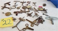 Antique Clock Keys & Parts