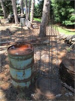 Tomato Cages and Barrel