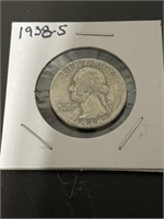 1938 S WASHINGTON QUARTER