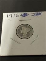 1916 MERCURY DIME