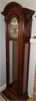 Cherry Wood Tall Case Grandfather Clock 75” tall