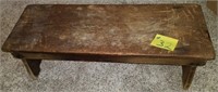Antique Small Bench 30” X 11” X 9 ½” tall