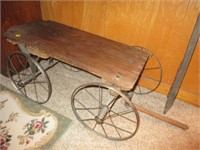 Early Child's Steel Wheel Wagon