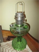 Green Glass Aladdin Lamp