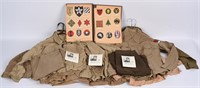 WWII US WAC NCO SKIRTS AND BLOUSE LOT W PHOTOS WW2