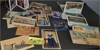 Postcards-one is leather from 1907