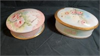 2) hand painted bowls