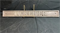 Metal Licklider sign