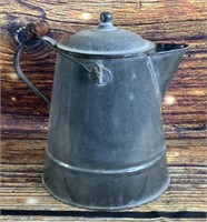 Large Vintage Graniteware Enameled porc. Coffee