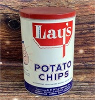 Vintage 1lb Lay’s Potato Chip Tin
