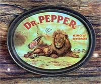 Vintage Dr Pepper advertising metal tray