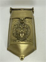 Vintage Brass LION Head Decorative Mailbox