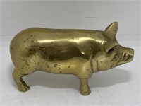 Solid Brass Pig