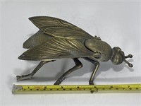Antique 1920's Large Italian Brass Fly Ashtray