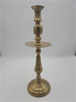 Large Heavy Brass Candle Stick Holder, 17"