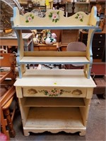 Handpainted Cabinet w/ Shelf