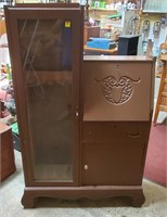 Antique Painted Side by Side Cabinet