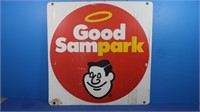 Vintage 2 Sided Good Sampark Sign