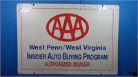 Vintage 2 Sided AAA Sign