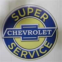Chevrolet Super Service Modern Sign