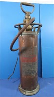 Antique Buffalo Brass & Copper Fire Extinguisher