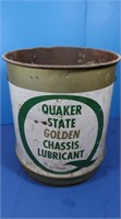 Vintage Quaker State Chasis Lube Can