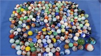 Large Lot of Vintage Glass Marbles-Some