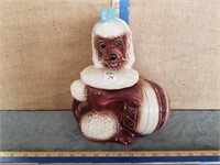 MCCOY PRETTY POODLE W/ BALL COOKIE JAR