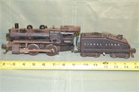 Lionel O Scale 1656 0-4-0 steam locomotive with te