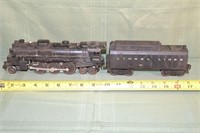 Lionel O Scale 2029 2-6-4 steam locomotive with te
