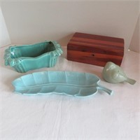 Ceramics & Wood Box/McCoy