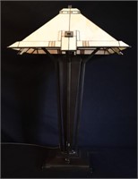 Stiffel Tiffany Style Heavy Lamp - Works