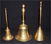 3pcs Vintage Brass Bells