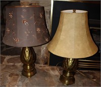 2pc Brass Lamps - Work