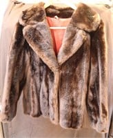 Tissavel Brown Faux Fur Coat