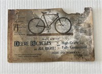 John Deere bicycle advertisement piece