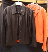 Pair of Leather Jackets Sz L & XL
