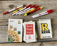 RENK Lot
Notebooks, magnets, pens, bullet